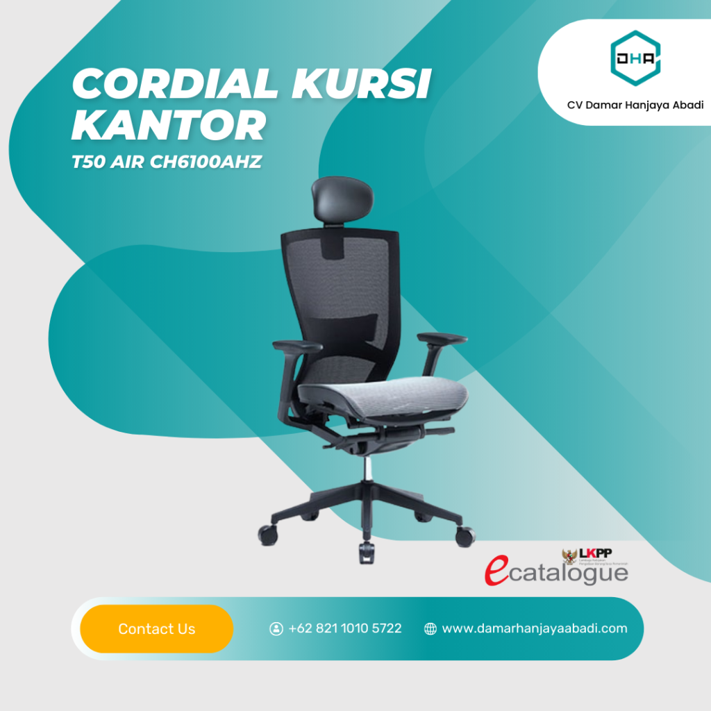 CORDIAL KURSI KANTOR T50 AIR CH6100AHZ