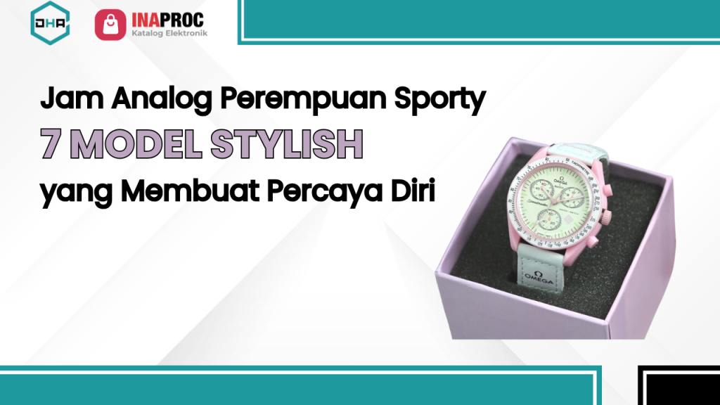 jam analog perempuan sporty