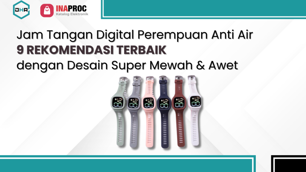 Jam Tangan Digital Perempuan Anti Air