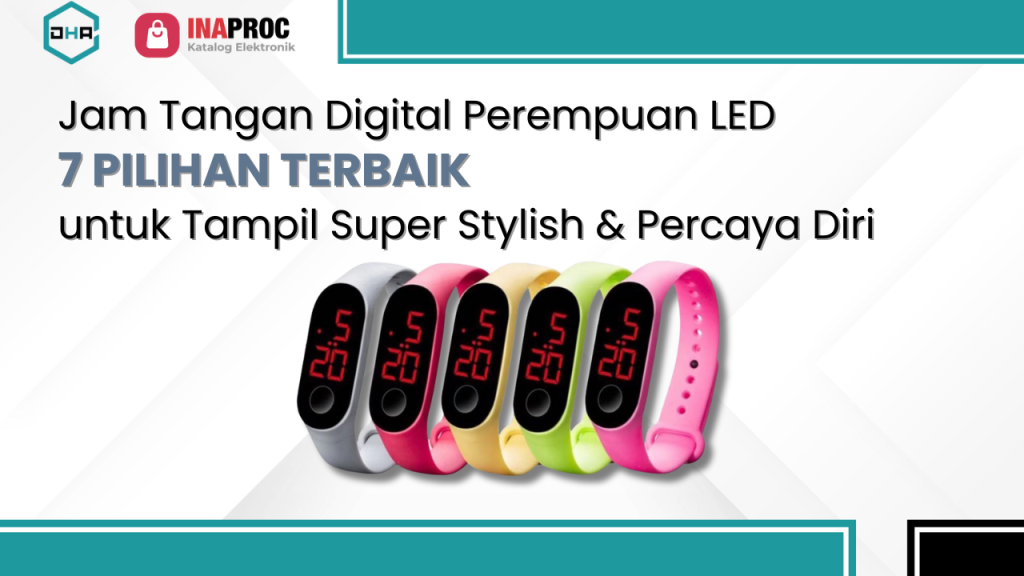 Jam Tangan Digital Perempuan LED