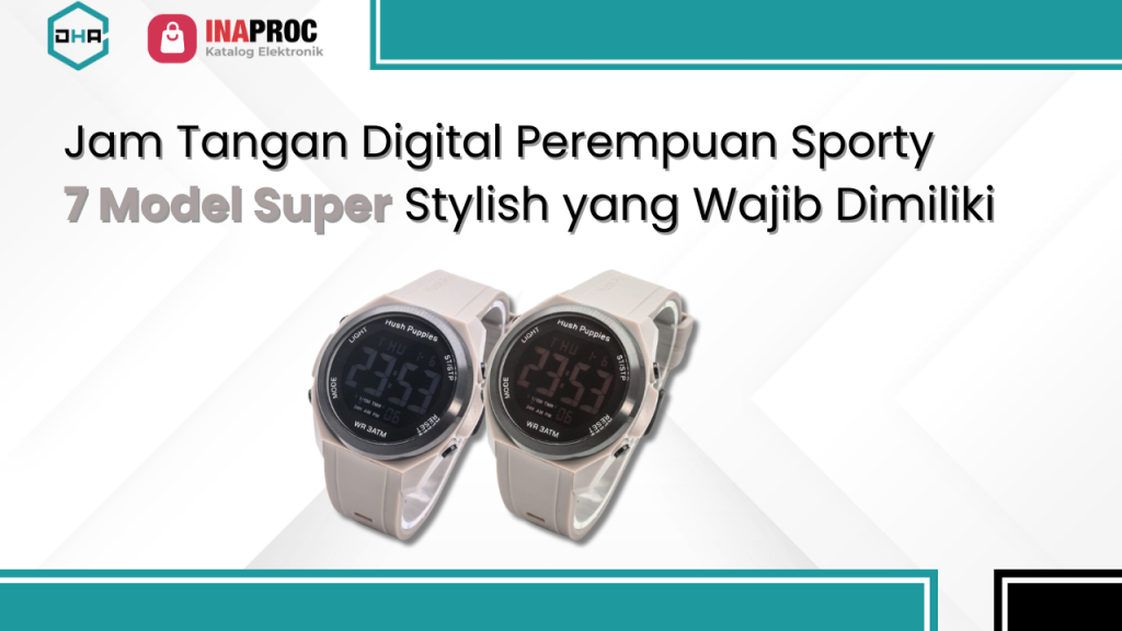 Jam Tangan Digital Perempuan Sporty