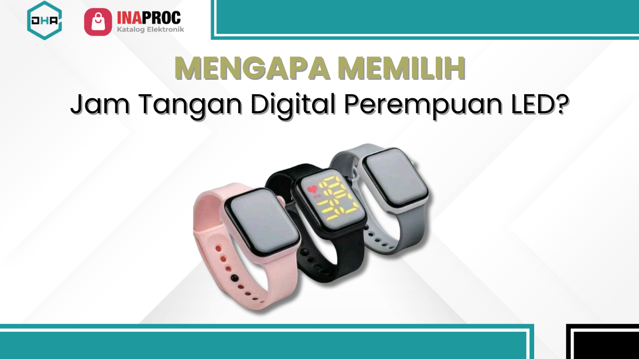Jam Tangan Digital Perempuan LED