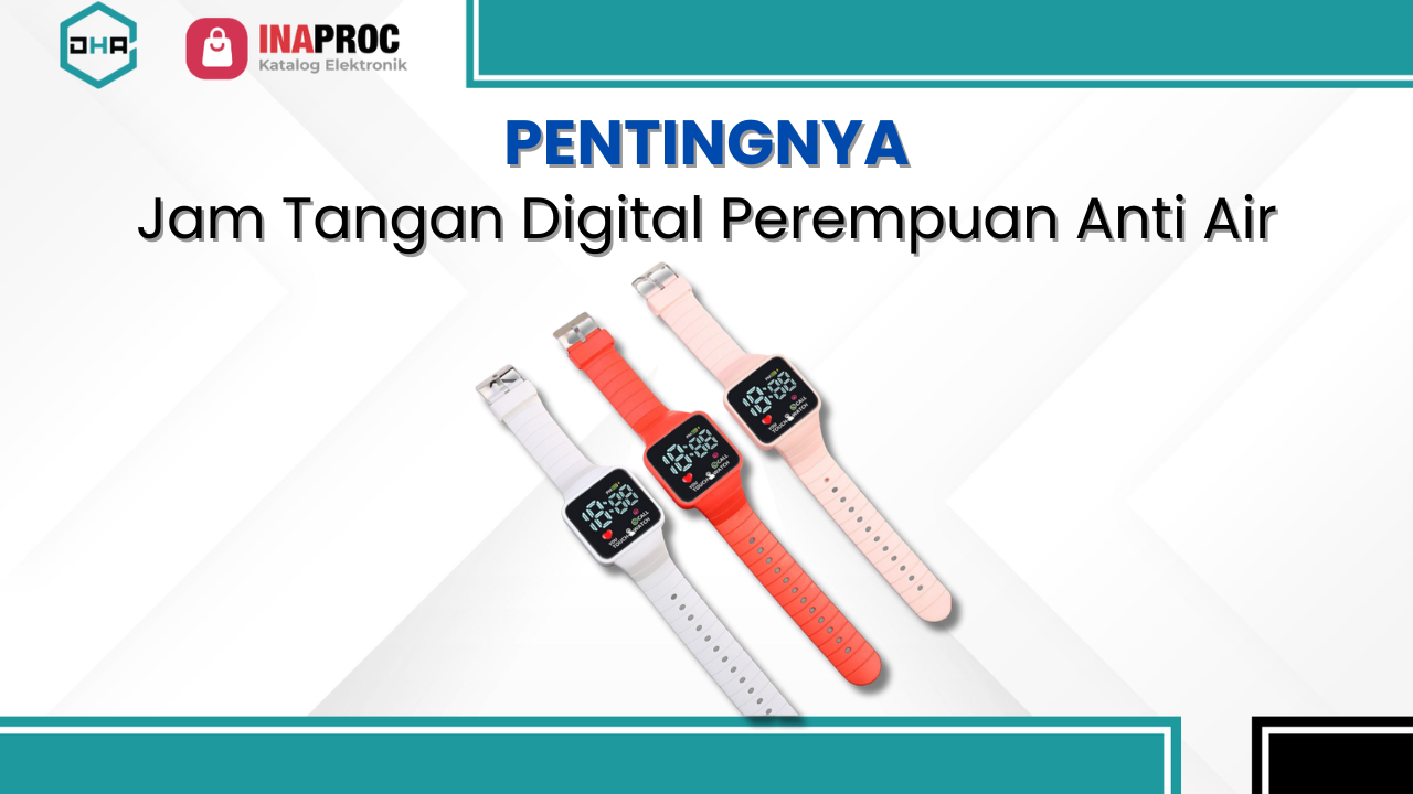 Jam Tangan Digital Perempuan Anti Air
