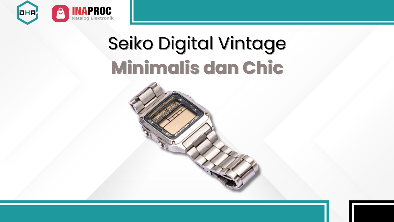 Jam Tangan Digital Perempuan Vintage