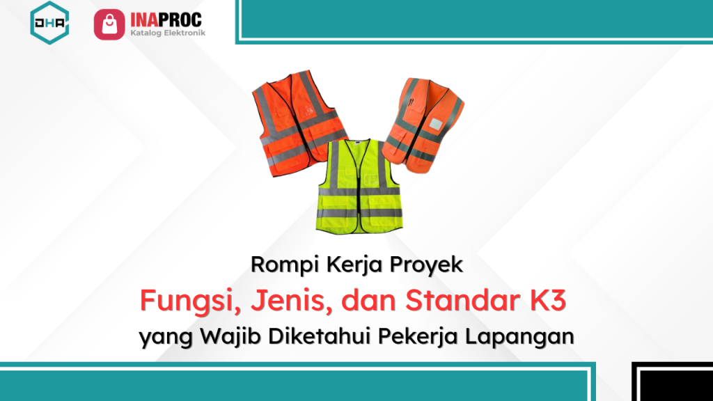 Lihat detail Produk Rompi Kerja Proyek kami di e-Katalog Inaproc Damar Hanjaya Abadi