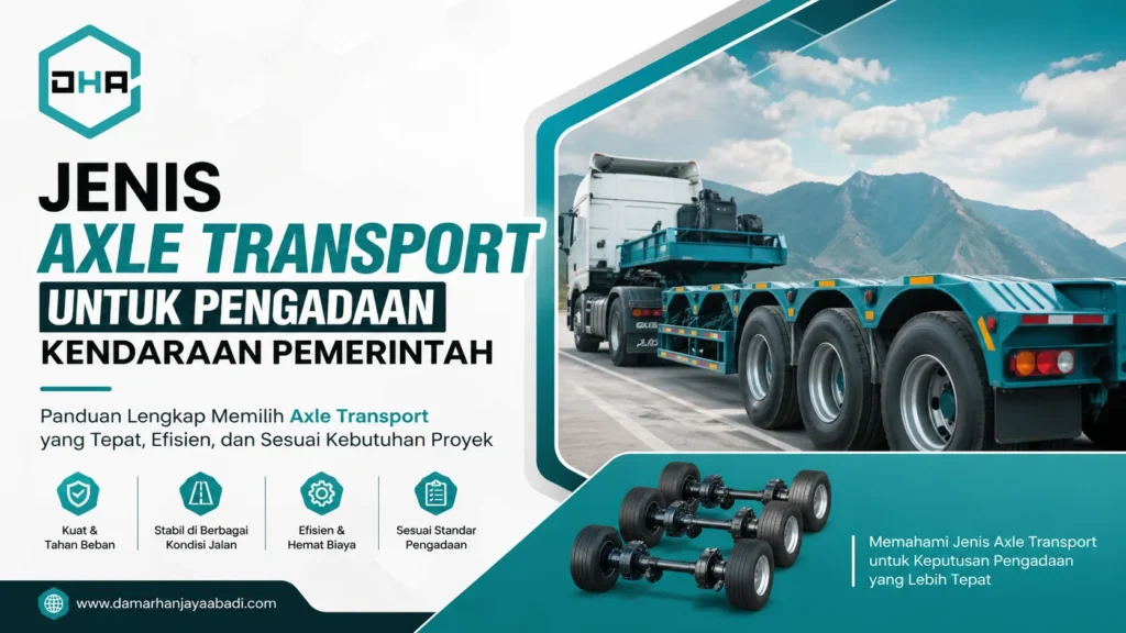 Ilustrasi jenis axle transport untuk pengadaan kendaraan pemerintah