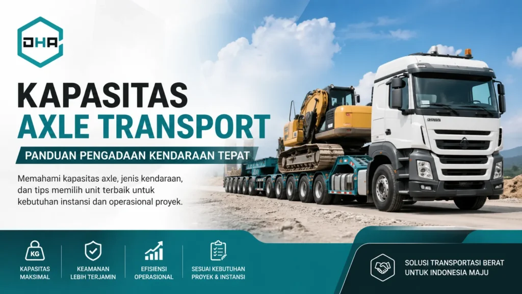 Ilustrasi kapasitas axle transport untuk pengadaan kendaraan angkut dan alat berat Damar Hanjaya Abadi