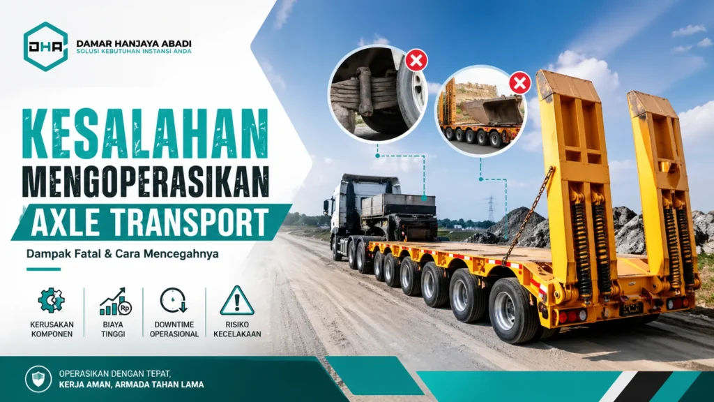 Ilustrasi Kesalahan Mengoperasikan Axle Transport dan Cara Mencegah Kerusakan Armada