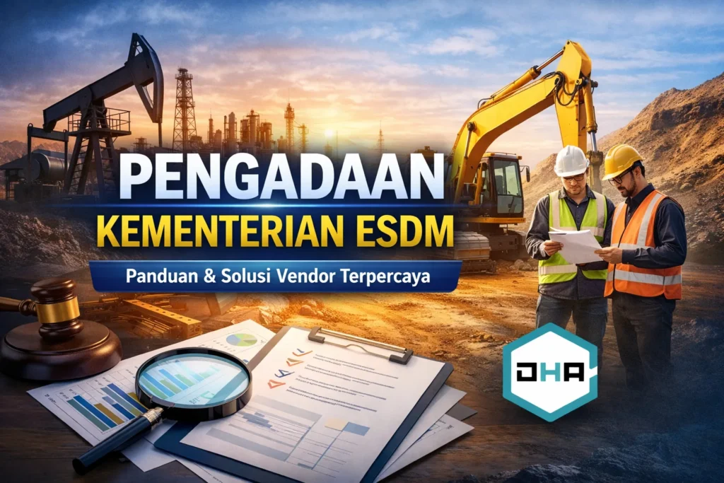 Visual proses pengadaan Kementerian ESDM untuk proyek energi dan sumber daya mineral