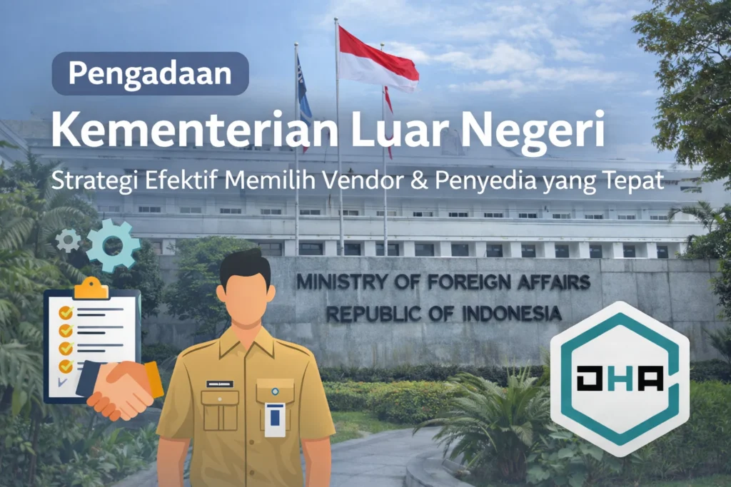 Ilustrasi pengadaan Kementerian Luar Negeri dengan strategi memilih vendor dan penyedia terpercaya untuk kebutuhan pemerintah