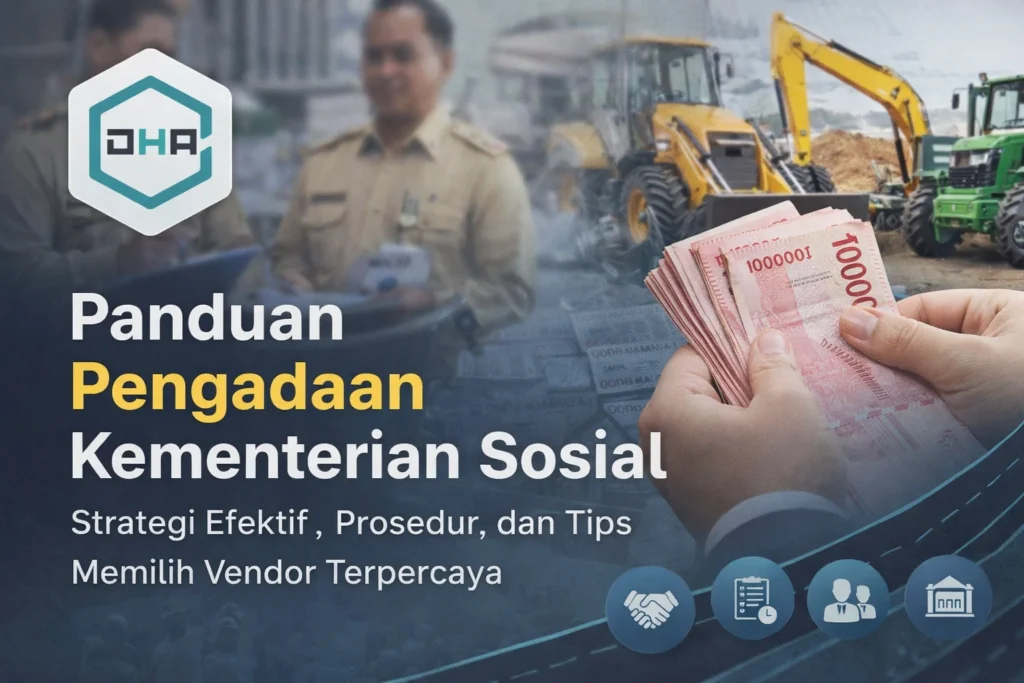 Ilustrasi pengadaan Kementerian Sosial dengan vendor terpercaya untuk program bantuan sosial pemerintah