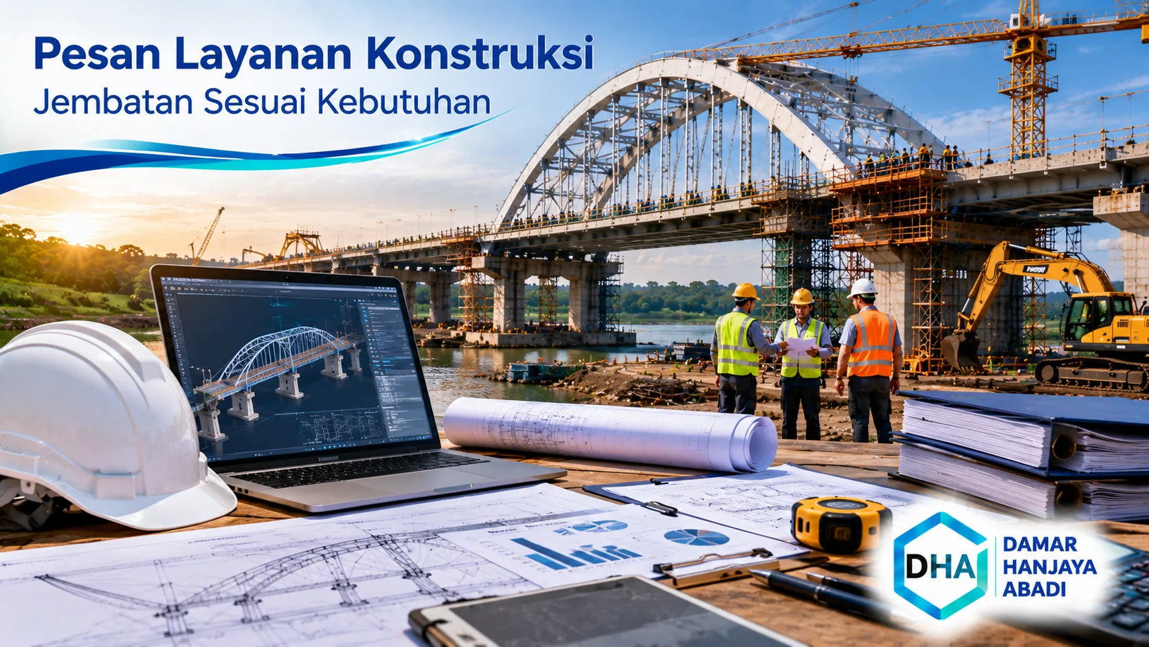 Perbandingan penyedia konstruksi jembatan Inaproc untuk proyek pemerintah