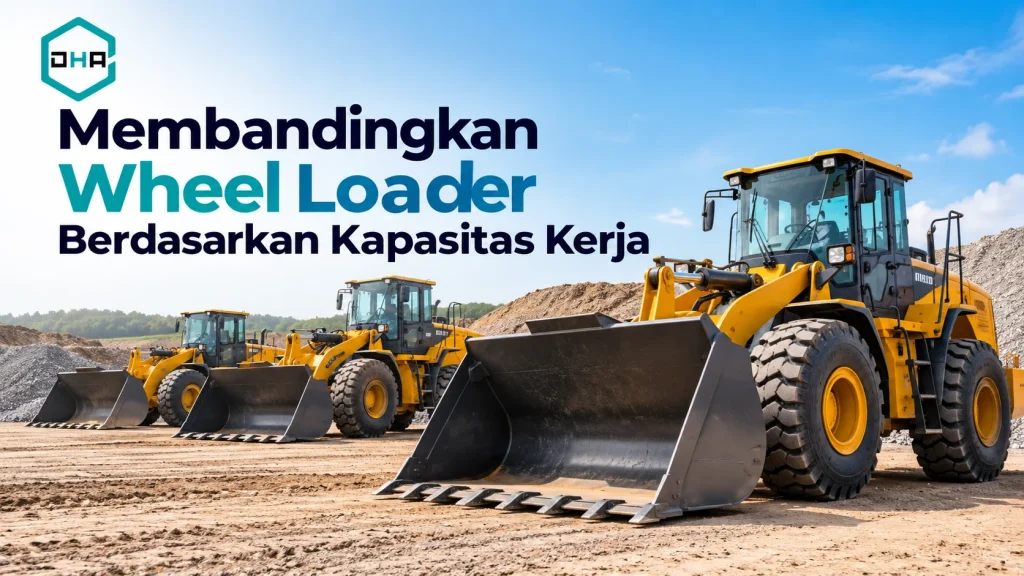 Jual wheel loader berdasarkan kapasitas kerja untuk kebutuhan proyek konstruksi dan material handling.