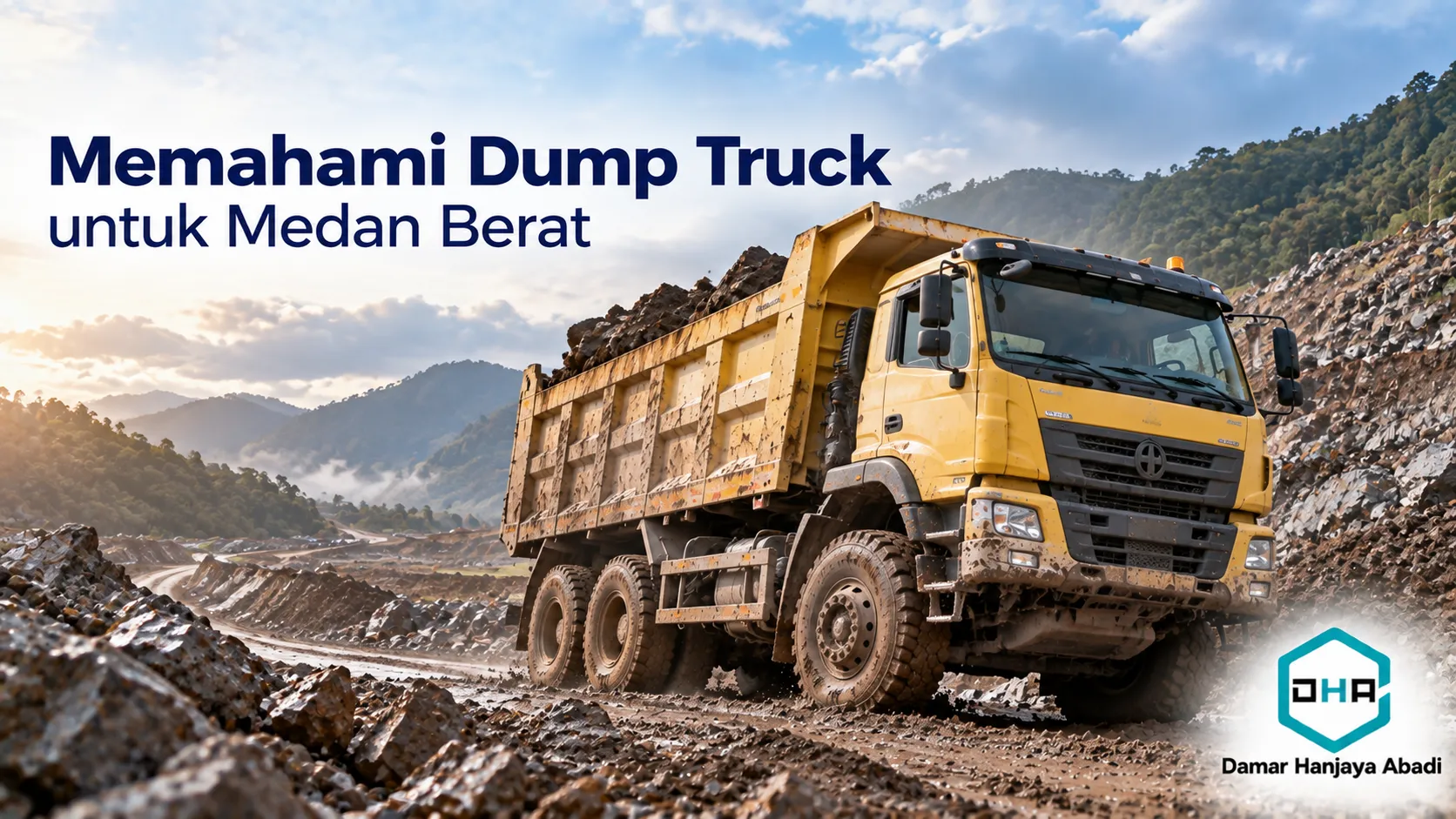 Spesifikasi dump truck untuk medan berat di area pertambangan dan konstruksi