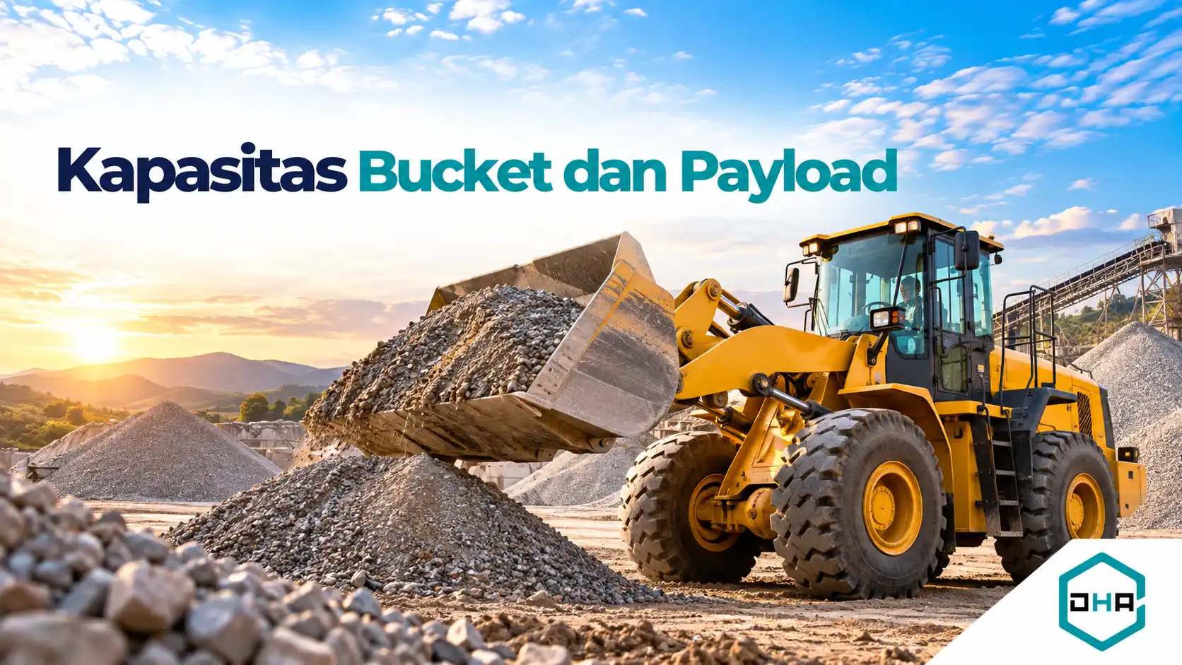 Unit pemuat material tanah dan batu wheel loader e-Katalog untuk pengadaan instansi