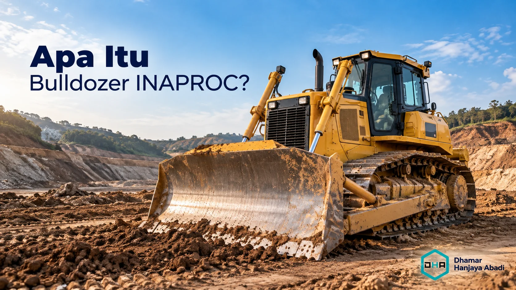 Bulldozer INAPROC untuk pekerjaan pemerataan tanah dan persiapan lahan konstruksi.