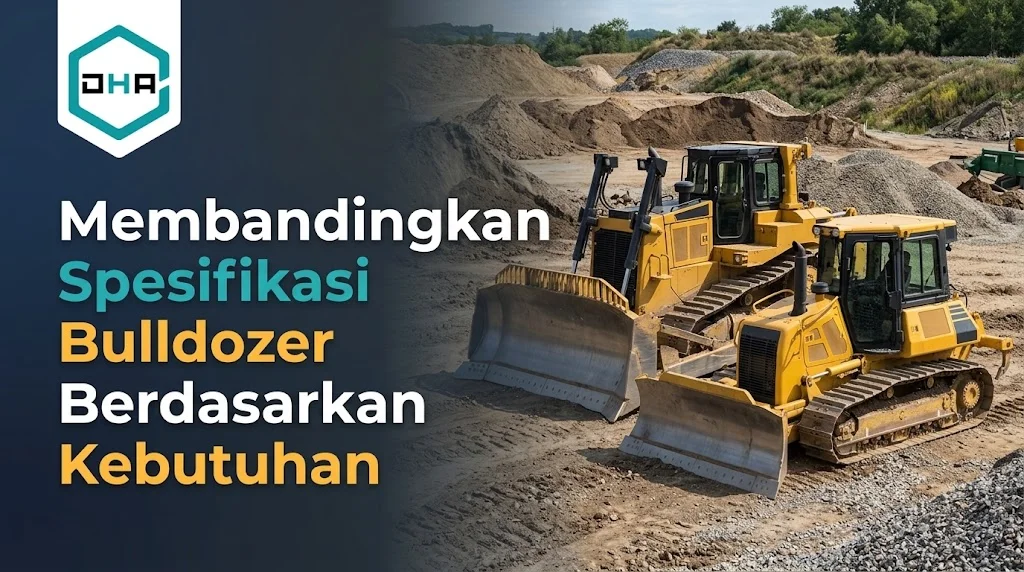 Penggunaan bulldozer proyek infrastruktur pada pembersihan lahan